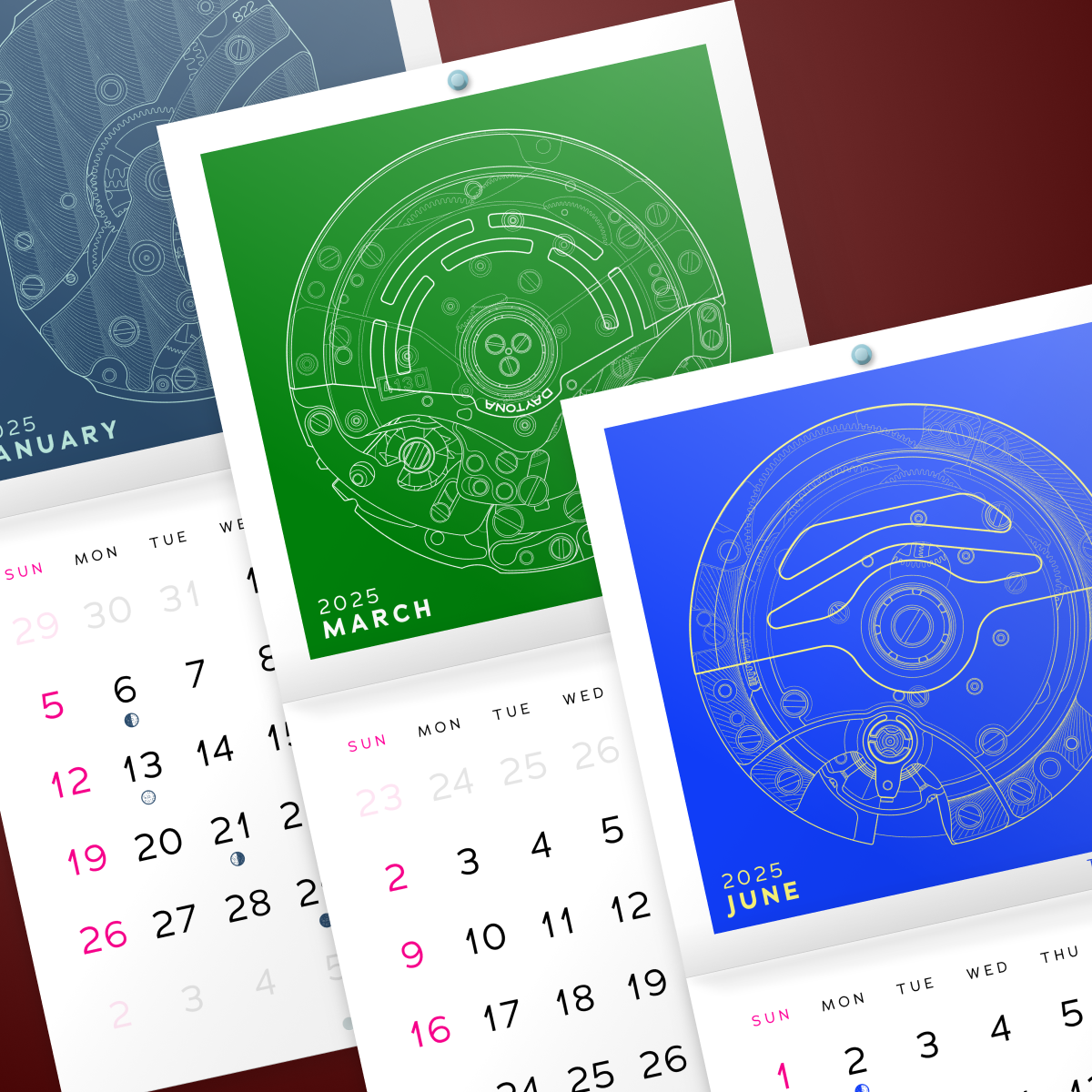 Springs+Gears 2025 Calendar