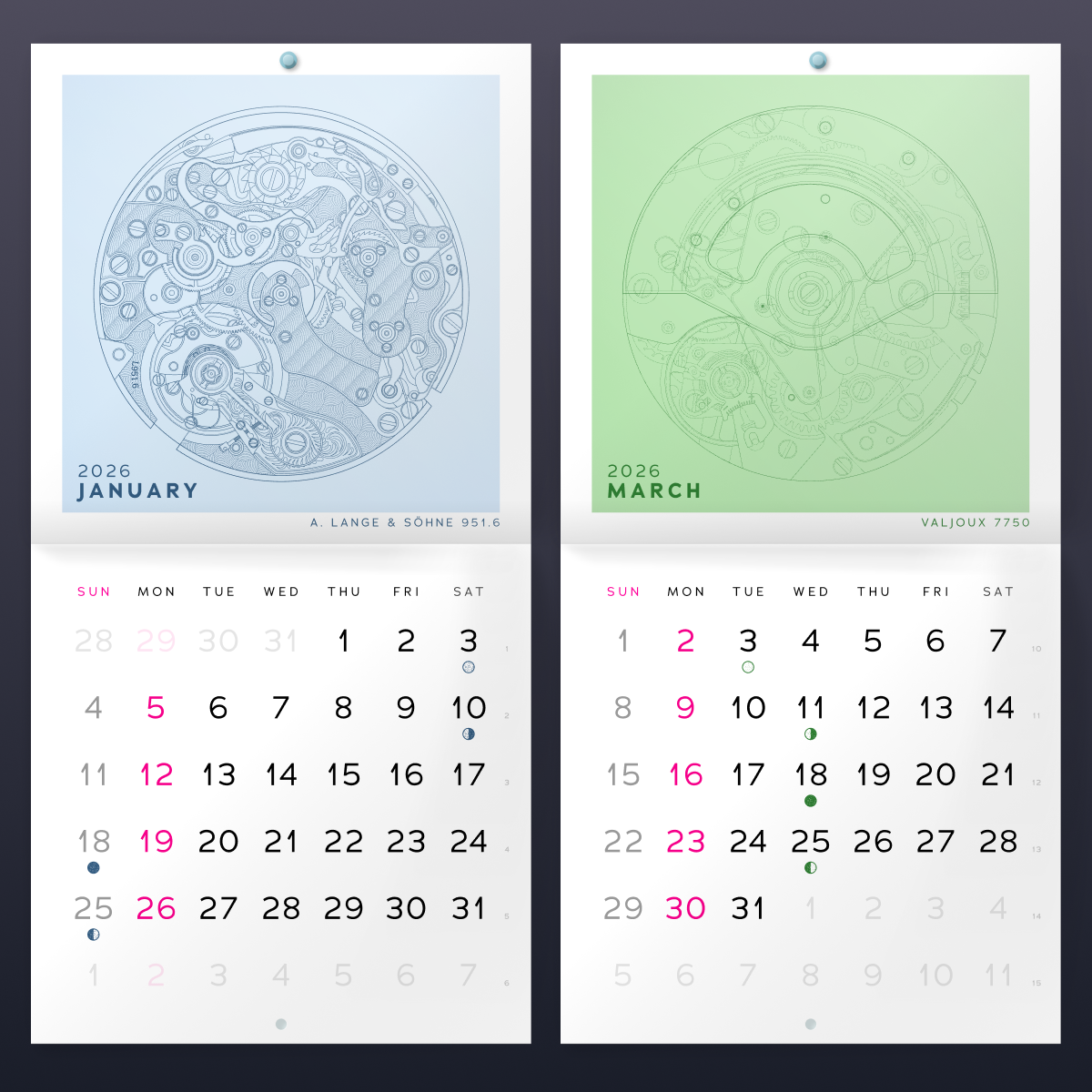 Springs+Gears 2026 Calendar