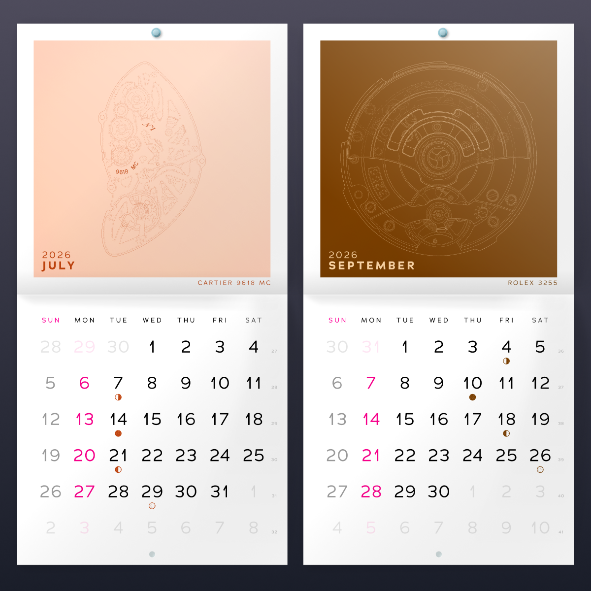 Springs+Gears 2026 Calendar