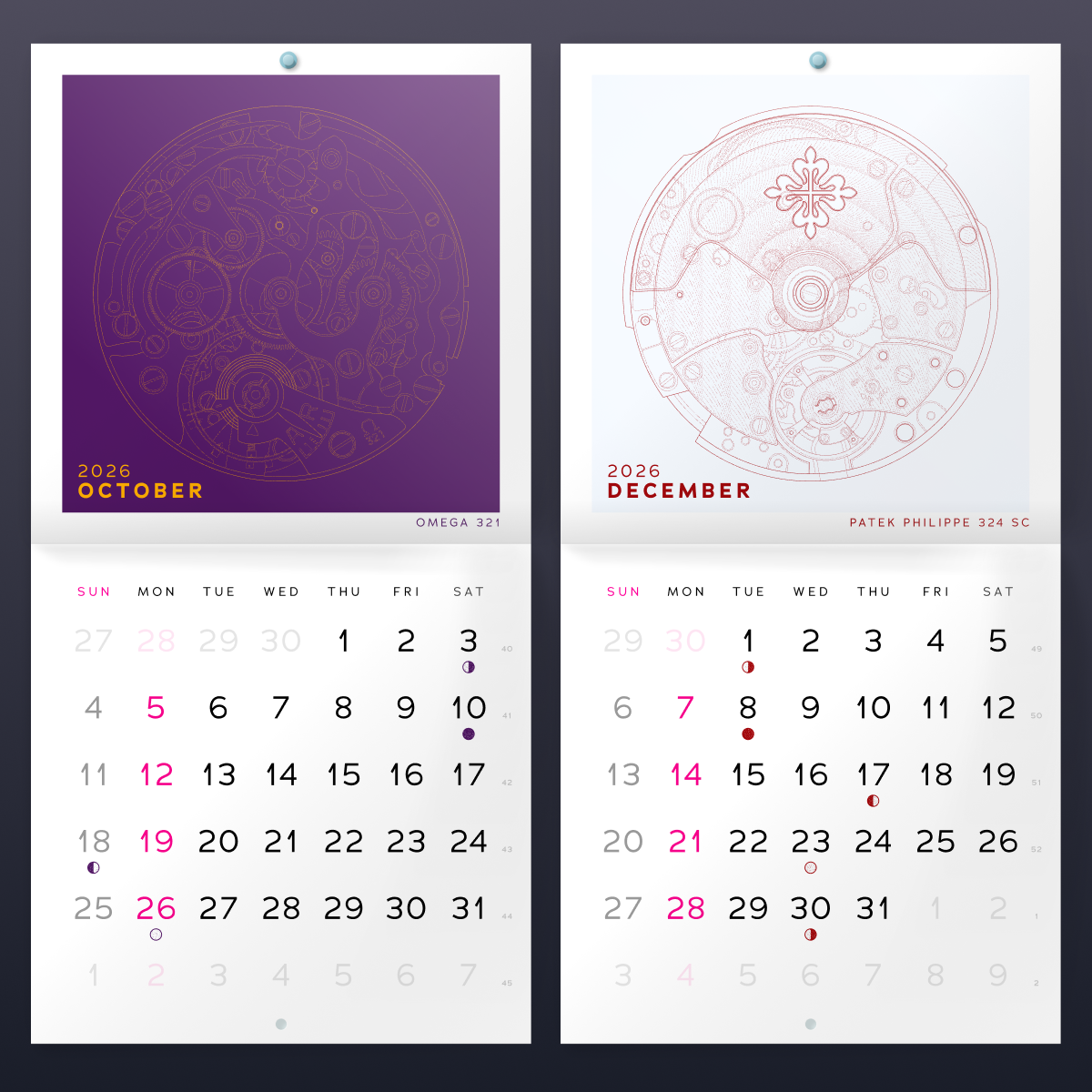 Springs+Gears 2026 Calendar