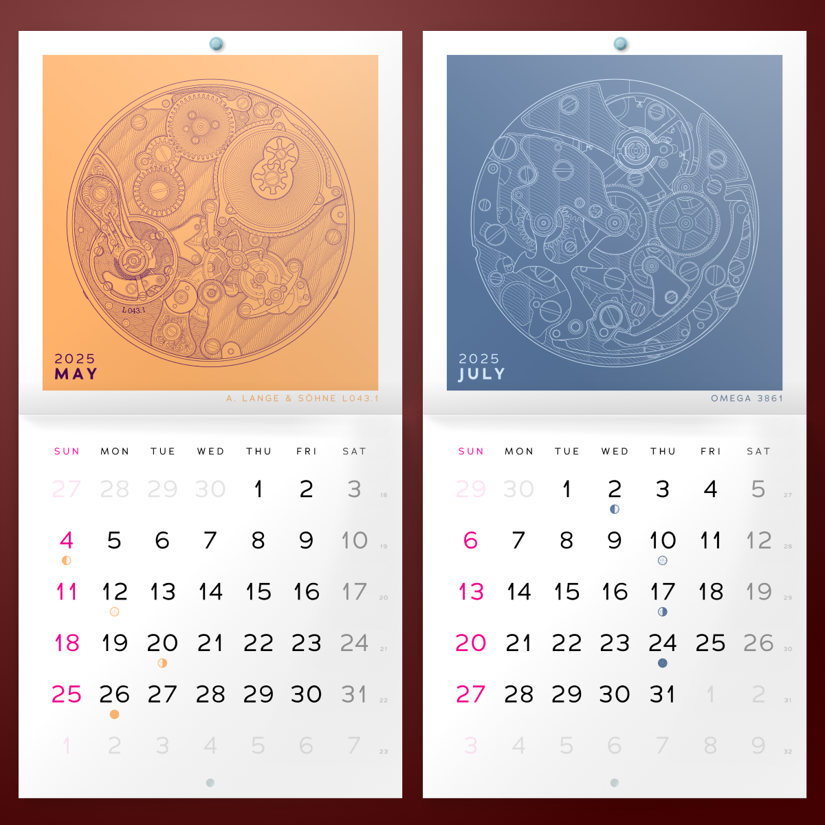 Springs+Gears 2025 Calendar